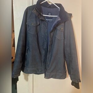 Men's Powder Room faux Denim ski Jacket